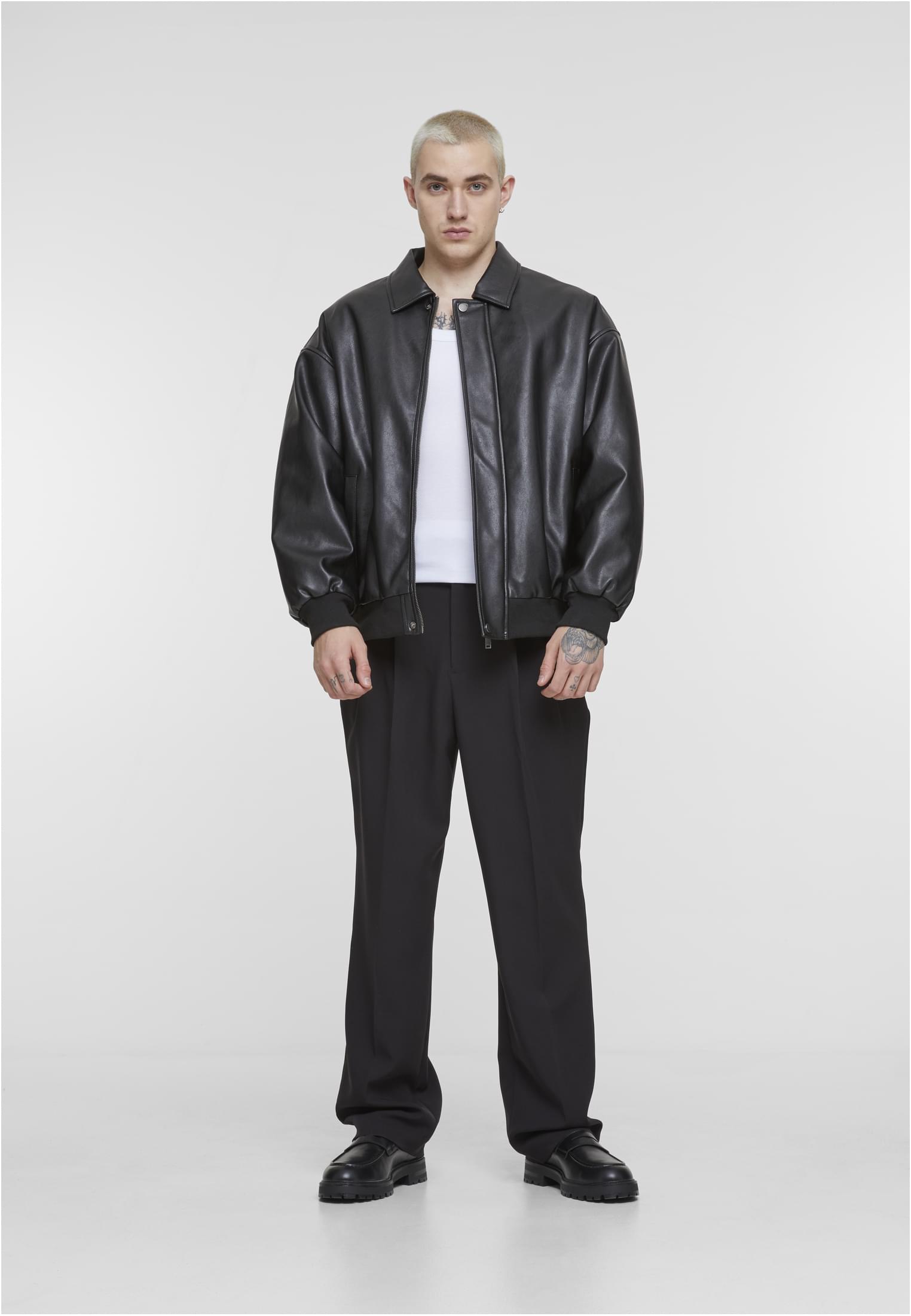 Blouson en cuir synthétique