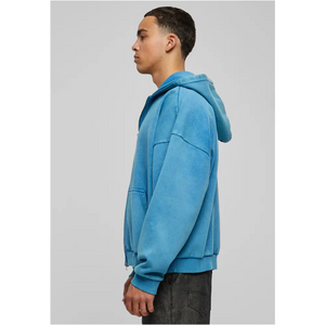 Heavy Stone Washed 90s Zip Hoodie - Urban Classics