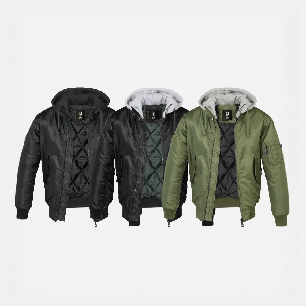 Hooded Ma1 Bomber Jacket Winter - Brandit